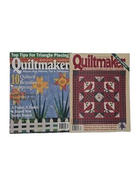 Quiltmaker Magazine Lot No 40 1994 & No 78 2001 Quilt Patterns EUC